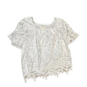 Anthropologie Maeve Love Lace Top
